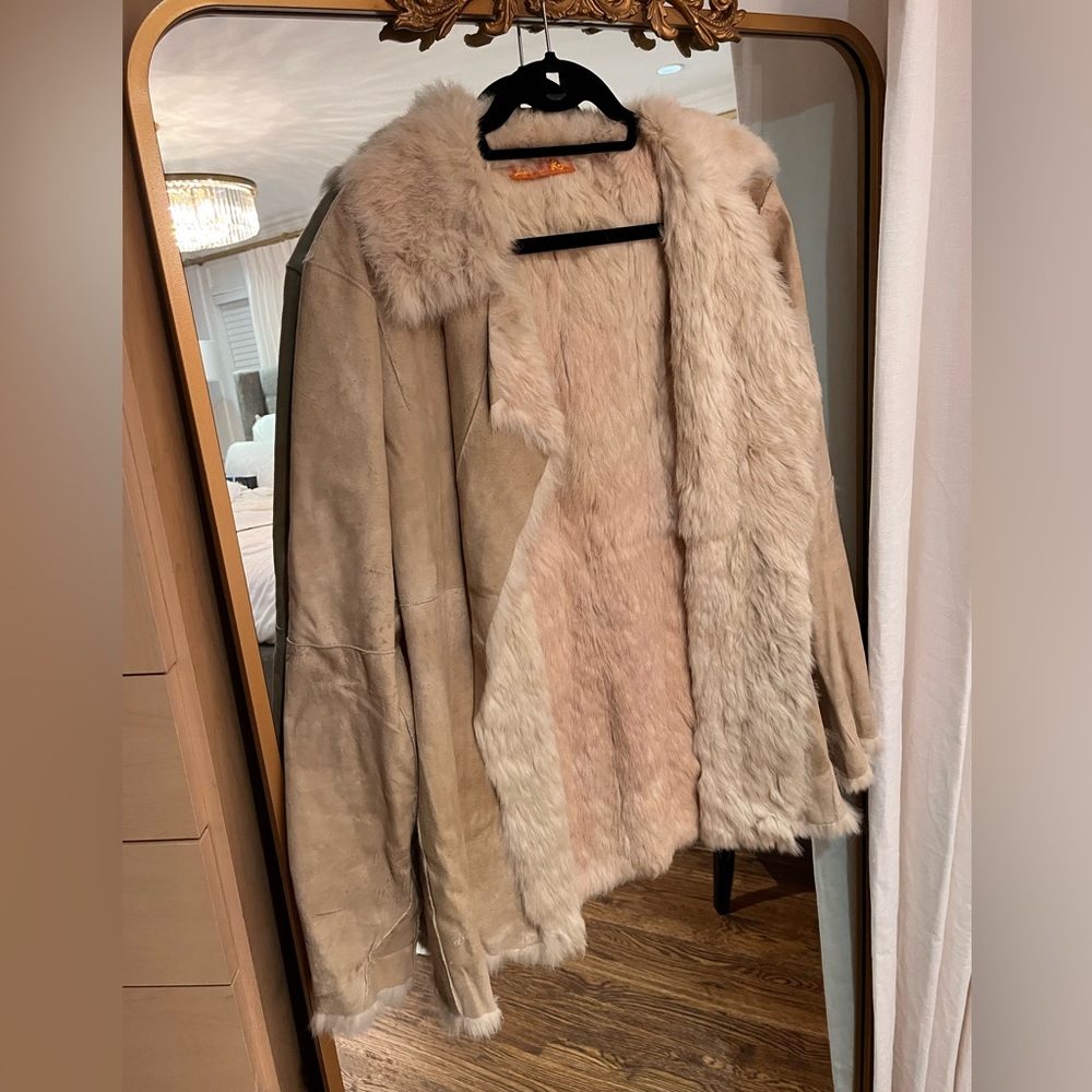 100% Rabbit fur coat